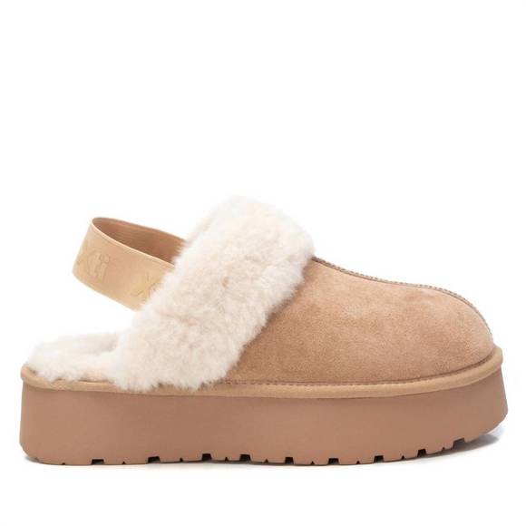 NEW XTI women's winter clogs in beige - Picture 1 of 5